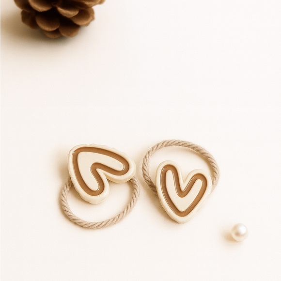 Kids Hair Accessories Set - Cream and Brown - Picture 10 of 11